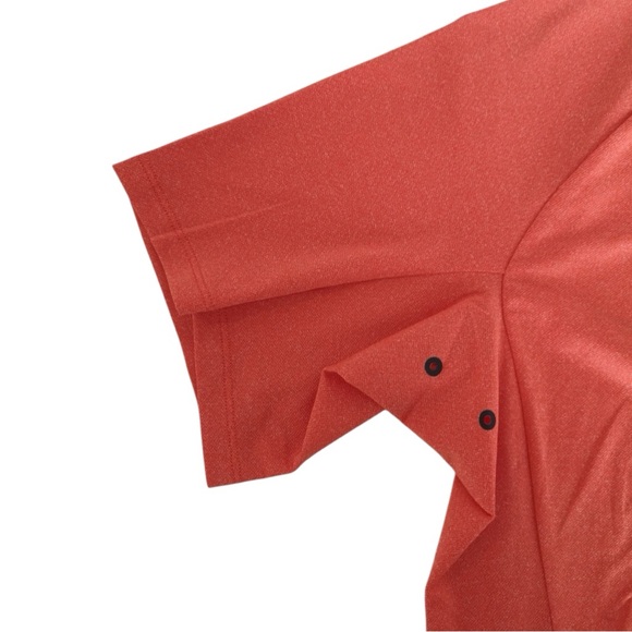 LULULEMON HTUI Orange Textured Training SS Top Shirt Men's Medium EUC - Picture 12 of 12